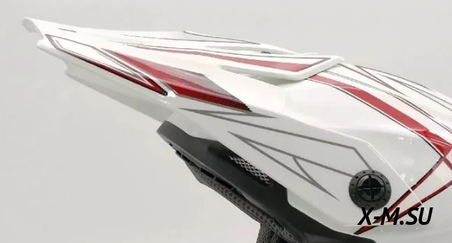 Козырек для шлема ATAKI SC-15 белый/красный глянцевый Козырек для шлема ATAKI SC-15 белый/красный глянцевый