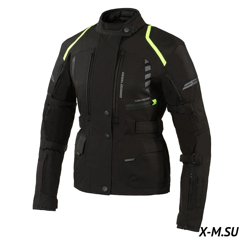 Куртка текстильная Rebelhorn HikerII чёрный/флуо жёлтый женская HikerII Lady Куртка текстильная Rebelhorn HikerII чёрный/флуо жёлтый женская HikerII Lady