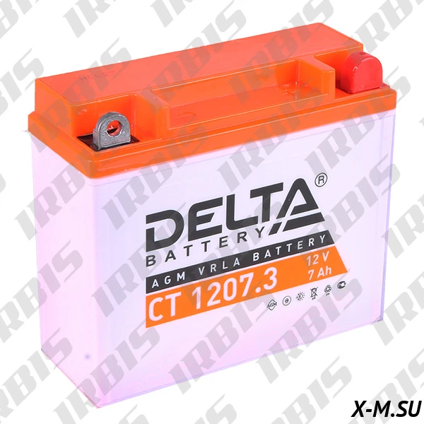 Аккумуляторная батарея 12V7Ah (148x60x128) (залитая, необслуж.) DELTA Аккумуляторная батарея 12V7Ah (148x60x128) (залитая, необслуж.) DELTA