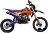 Питбайк BSE EX125 14/12 Blue Orange Ant (020)