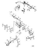 Топливный насос (электрический) 2-Х ТАКТНОГО ПЛМ MERCURY 55 Серийный номер от 0G590000 до 0G760299
