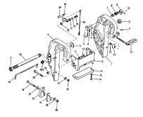 Зажимной кронштейн (ручной) (S/N: 0D1812000 и выше) 2-Х ТАКТНОГО ПЛМ MERCURY 60 Серийный номер от 0D000750 до 0G290584