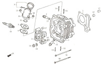 Головка цилиндра двигателя Racer 157QMJ