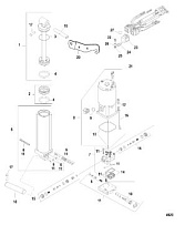 Компоненты силовой отделки 2-Х ТАКТНОГО ПЛМ MERCURY 55 Серийный номер от 0T980000 и выше