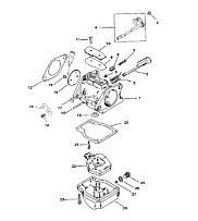 Карбюратор 2-Х ТАКТНОГО ПЛМ MERCURY 60 Серийный номер от 0G290585 до 0G589999