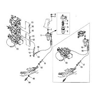 Топливопровод 2-х тактного ПЛМ MERCURY 40 M Серийный номер от 0N056165 и выше