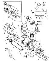 Система наклона двигателя, Three Ram (Design I ) 2-Х ТАКТНОГО ПЛМ MERCURY 75 Серийный номер от 0C222000 до 0D283221