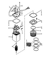 Насос отсечки мощности (прямоугольный двигатель Eaton) 2-Х ТАКТНОГО ПЛМ MERCURY 60 Серийный номер от 0A721308 и выше