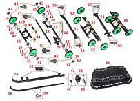 Кузовные элементы, пластик мотобуксировщика IRBIS МУХТАР-15 (часть 3)