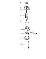 Стартер в сборе (PRESTOLITE) 2-Х ТАКТНОГО ПЛМ MERCURY 50EO Серийный номер от 7208333 до 0A721307