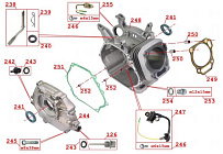 Двигатель мотобкусировщика IRBIS МУХТАР-15 (2018 г.) (с реверсом) (часть 5)
