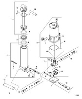 Гидроподъем 4-Х ТАКТНОГО ПЛМ MERCURY 60 Серийный номер от 0P153500 до 0P400999