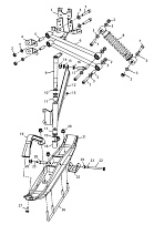 Подвеска передняя и лыжа для C70300100 снегохода ТАЙГА РМ РЫСЬ