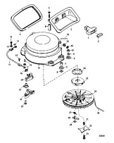 Стартер ручной 2-Х ТАКТНОГО ПЛМ MERCURY 55 Серийный номер от 9973100 до 0P016999