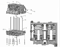 Картер в сборе 1 снегохода ТАЙГА БАРС 850