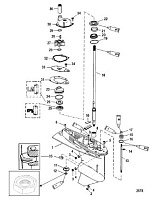 Корпус шестерни(Driveshaft)(1.83:1 передаточное число) 4-Х ТАКТНОГО ПЛМ MERCURY 50 Серийный номер от 0P153500 до 0P400999