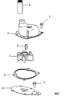 Компоненты двигателя 2-Х ТАКТНОГО ПЛМ MERCURY 60 Серийный номер от 00G760300 до 0T979999