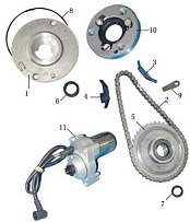 Стартер двигателя Racer 1P39FMA