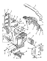 Опорные кронштейны капота 2-Х ТАКТНОГО ПЛМ MERCURY 60 Серийный номер от 0A721308 и выше