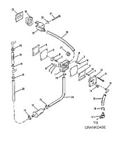 Топливный насос 2-Х ТАКТНОГО ПЛМ MERCURY 60 Серийный номер от 0A721308 и выше