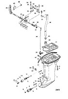 Корпус карданного вала 2-х тактного ПЛМ MERCURY Jet 25 Серийный номер от 0N088578 и выше